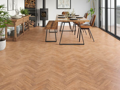 Flooring Wholesale Wood Dean Oak Herringbone Room Image
