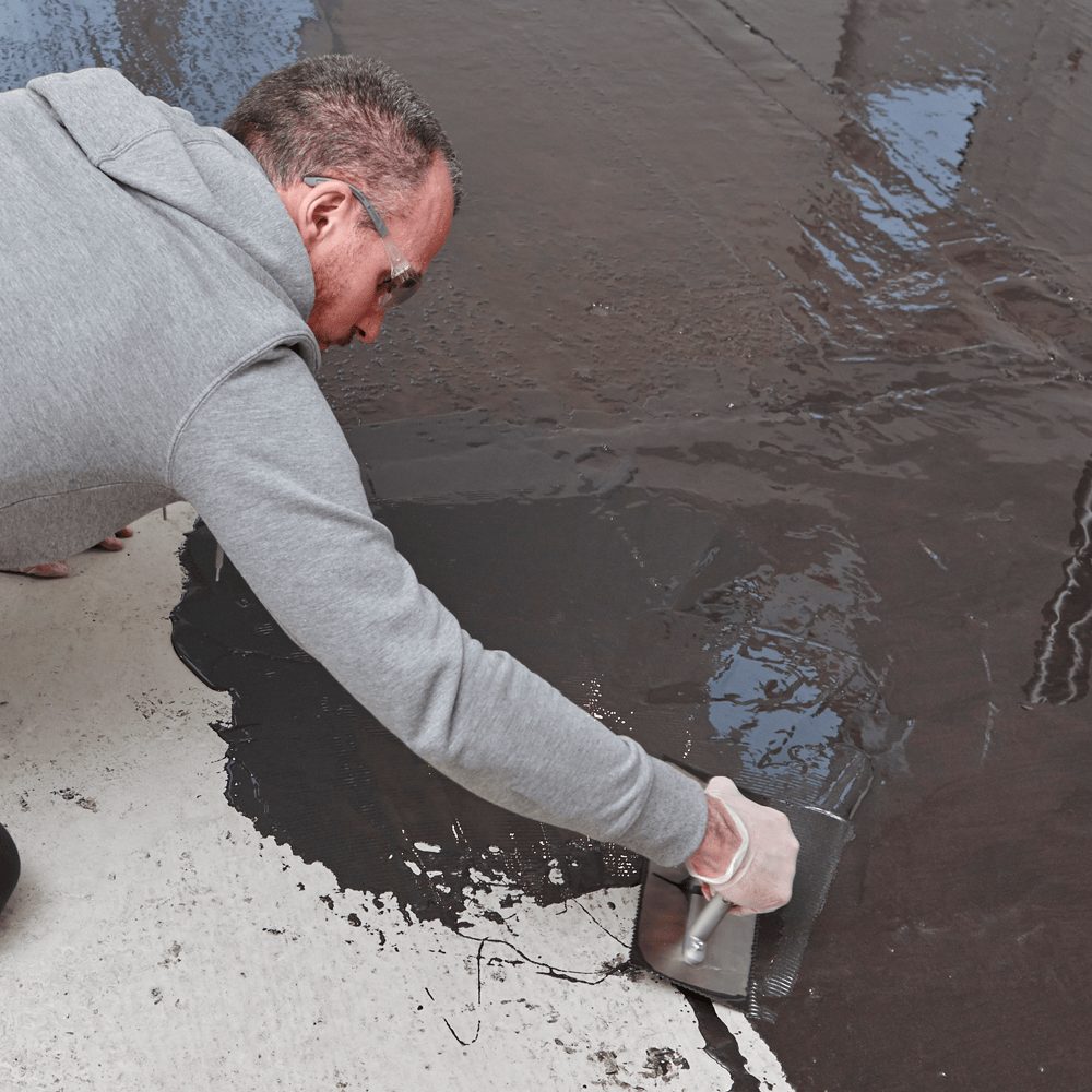 F-Ball Stopgap F77 waterproof surface membrane in use