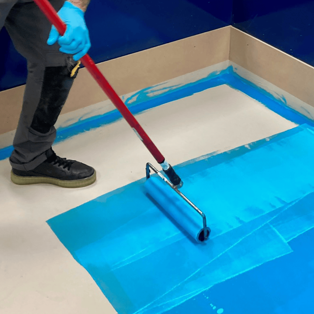F-Ball Stopgap F78 waterproof surface membrane application