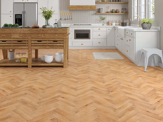 Flooring Wholesale Wood Haldon Oak Herringbone Room Image