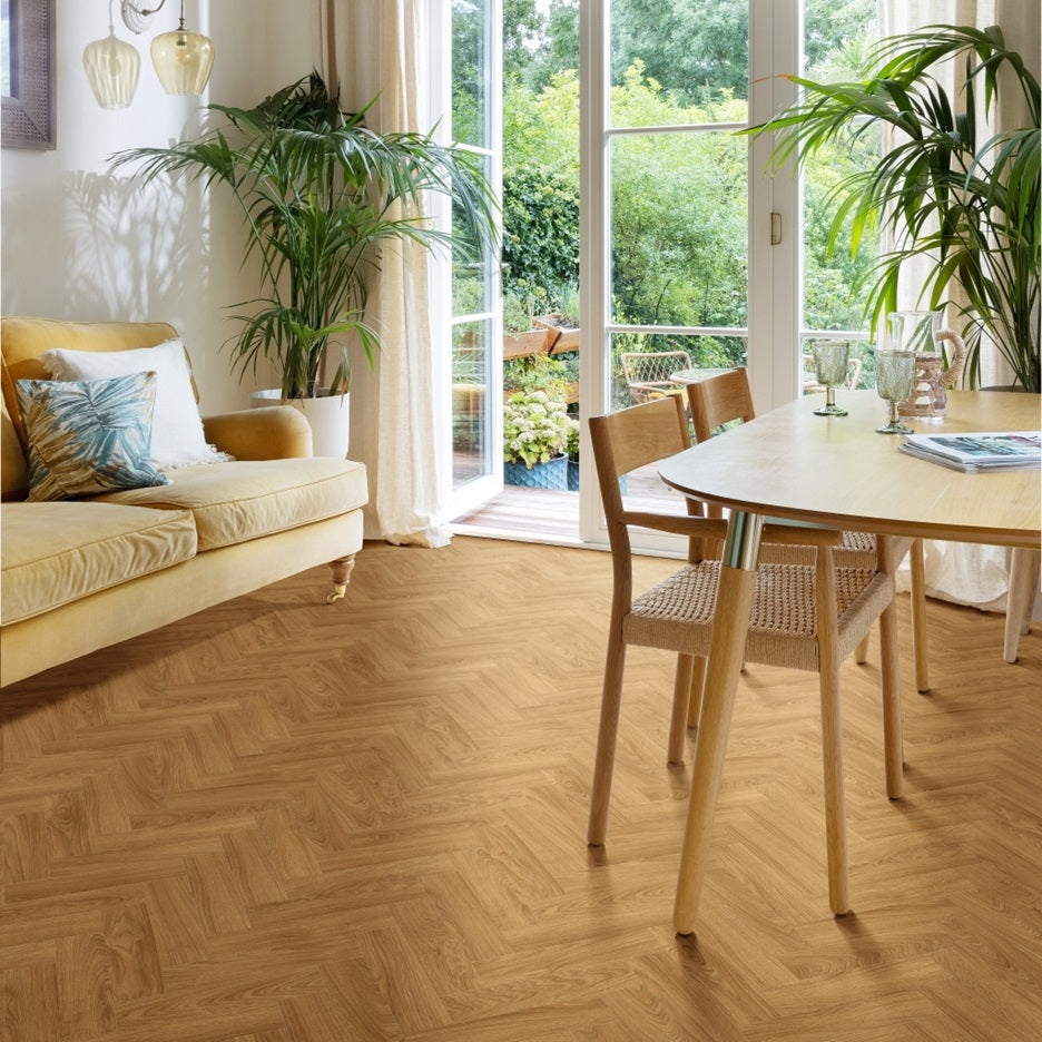 Moduleo Roots Herringbone Laurel Oak LVT 51822 | Trade Prices
