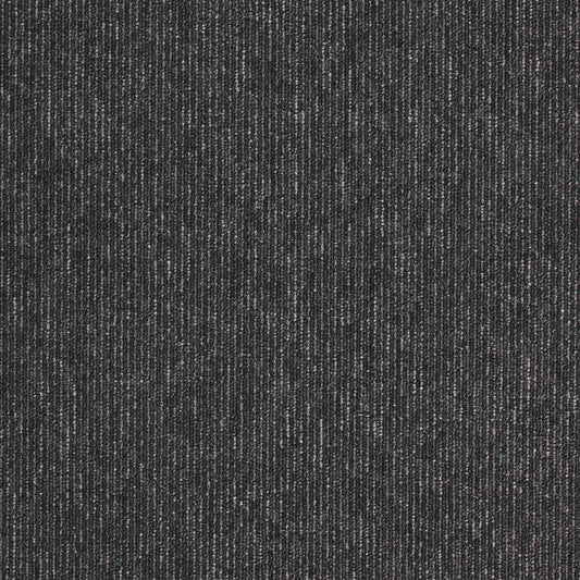 Macaw Stripe Jet / Quartz carpet tile