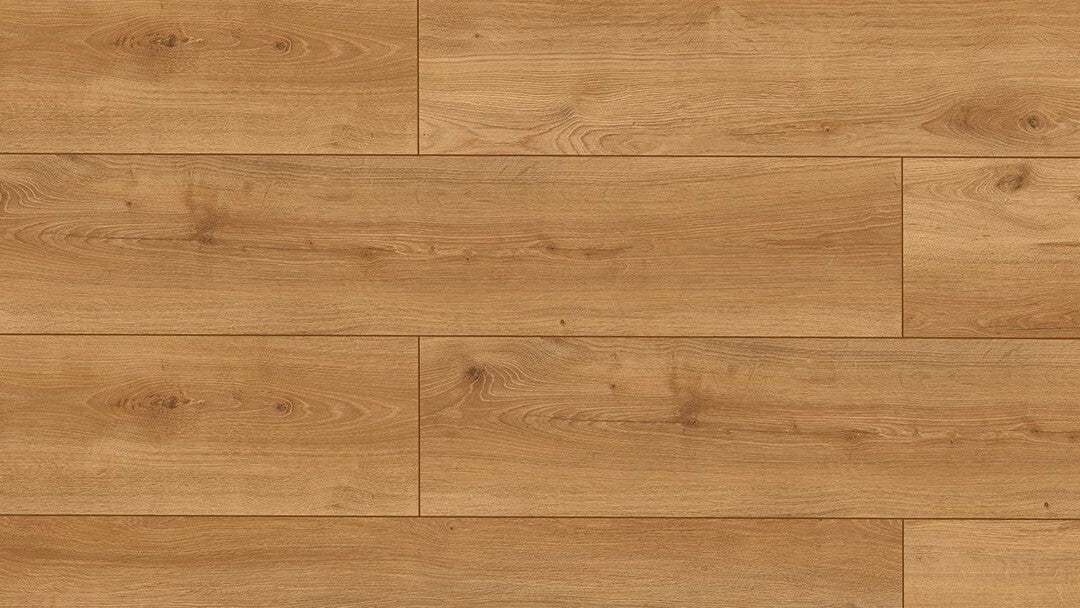 Furlong Uberwood Mid Brown Oak embossed in register, real-wood look La