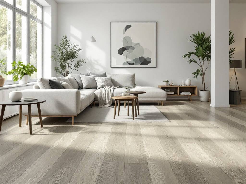 Sussex Range Autograph Birchwood LVT flooring showing authentic light wood grain pattern and natural birch tones