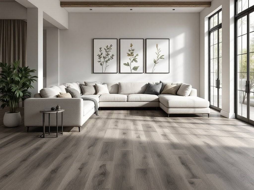 Winter Grey Oak Impression LVT 2.5mm 0.55mm wear glue-down vinyl flooring sample