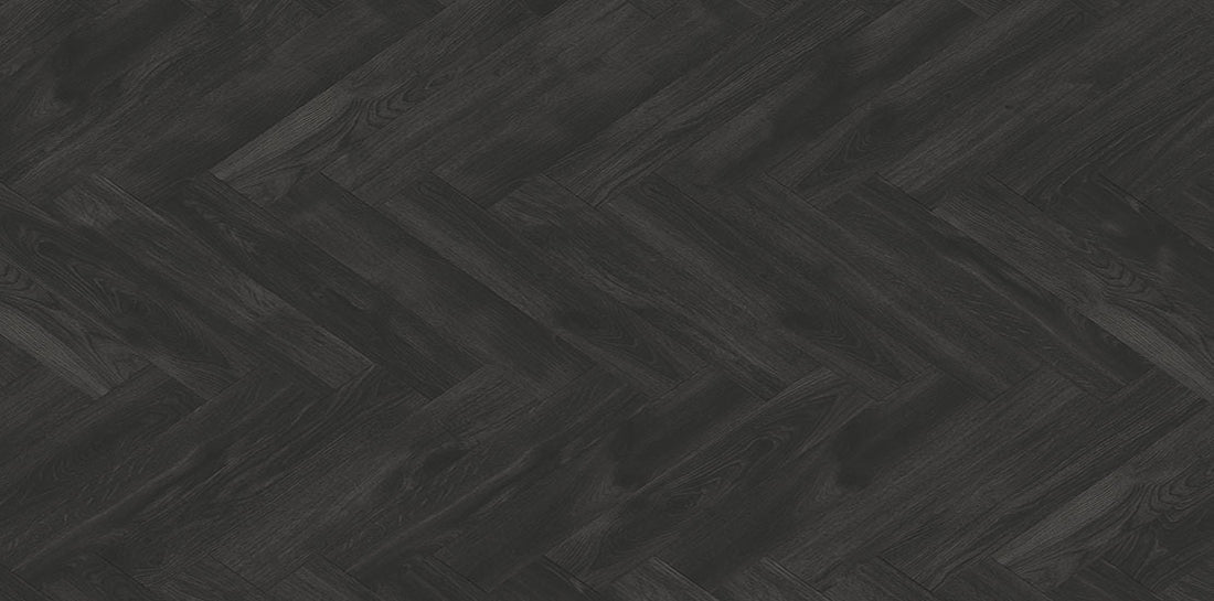 Furlong Manor Oak Black Laminate Herringbone 131x643mm