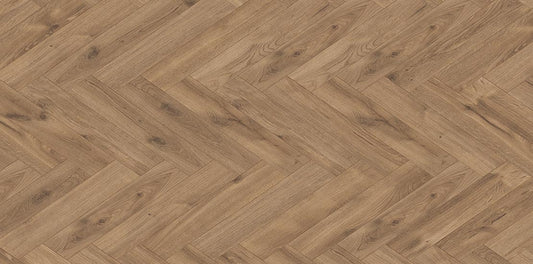 Furlong Manor Oak Greige Laminate Herringbone 131x643mm