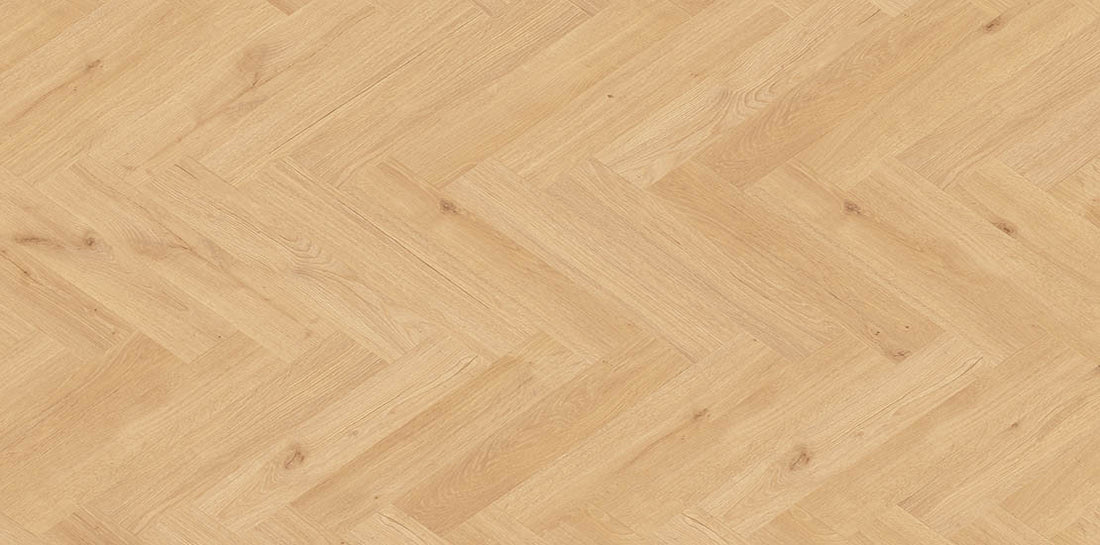 Furlong Manor Oak Natural Beige Laminate Herringbone 131x643mm