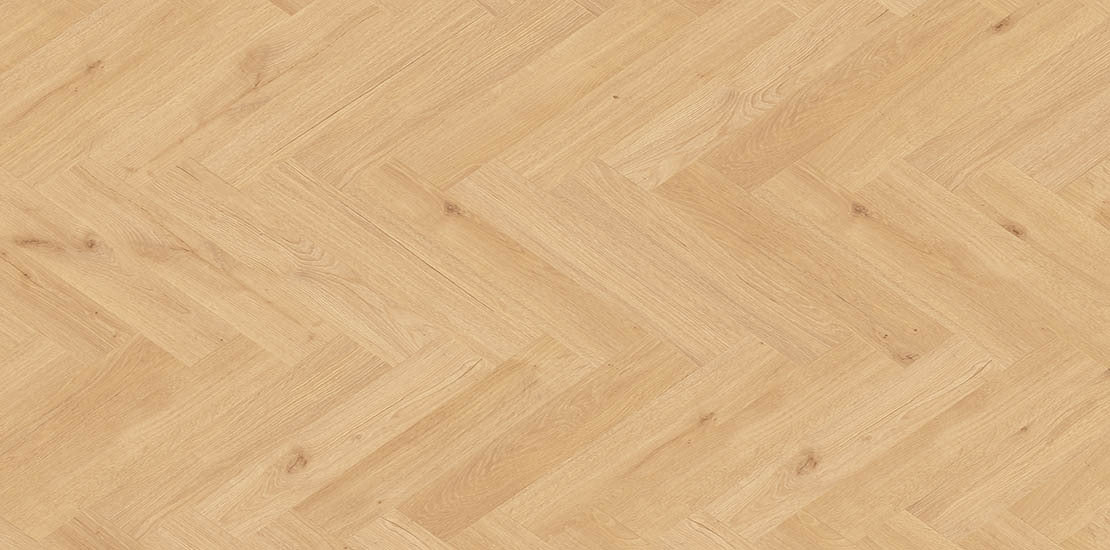 Furlong Manor Oak Natural Beige Laminate Herringbone 131x643mm