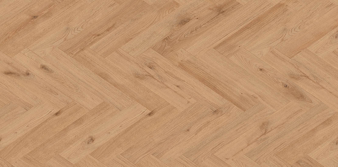 Furlong Manor Oak Light Natural Laminate Herringbone 131x643mm