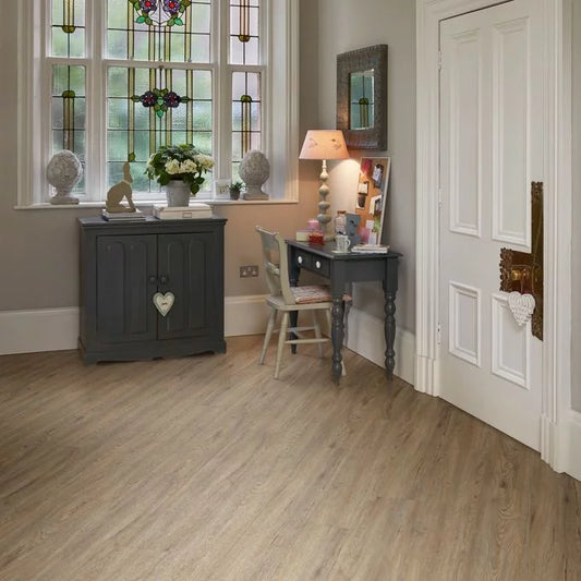 Polyflor Camaro PUR 2246 Quayside Oak LVT flooring with natural wood-effect finish