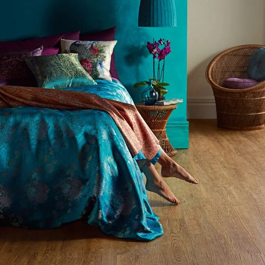 Polyflor Camaro PUR 2249 Wild Amber Oak LVT flooring with warm oak wood-effect finish