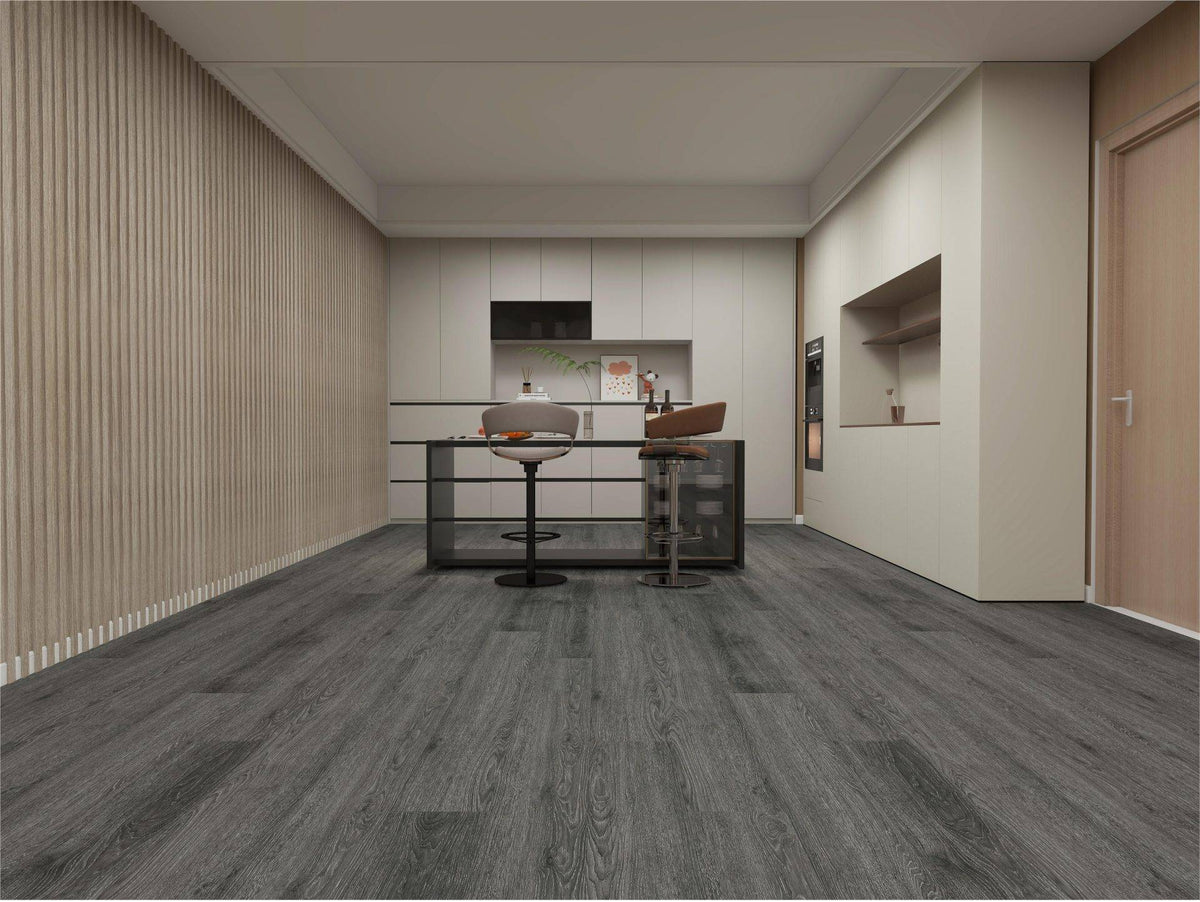 Smoked Grey Oak Grande LVT 2.5mm 0.7mm commercial wear glue-down sample