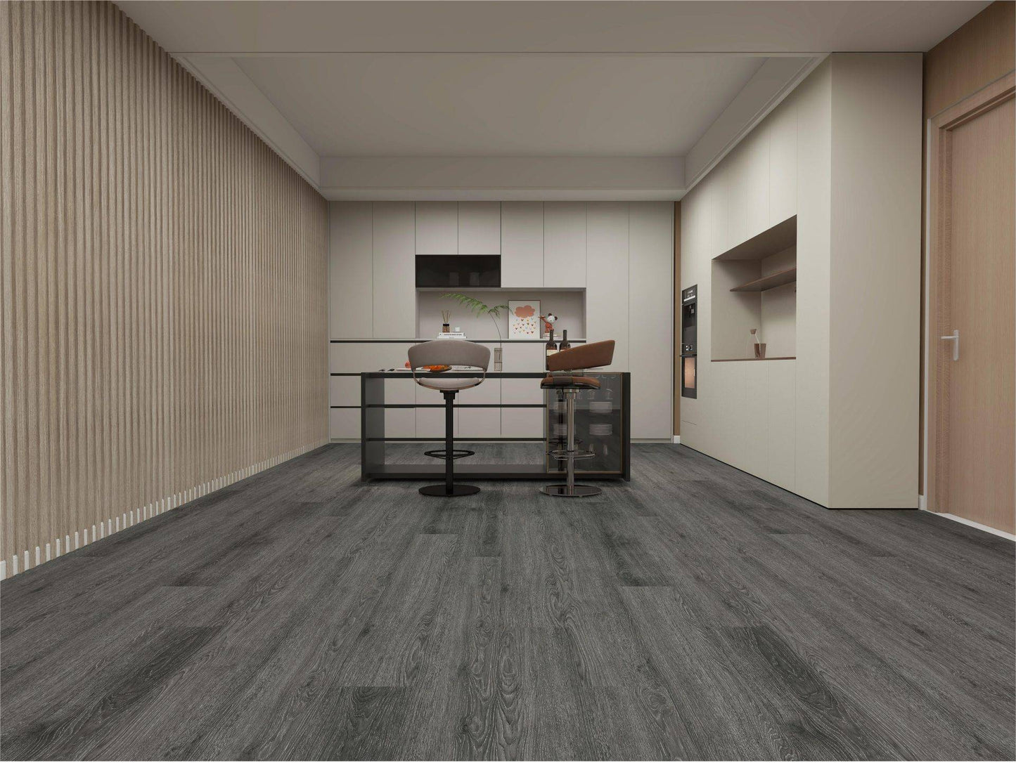 Smoked Grey Oak Grande LVT 2.5mm 0.7mm commercial wear glue-down sample