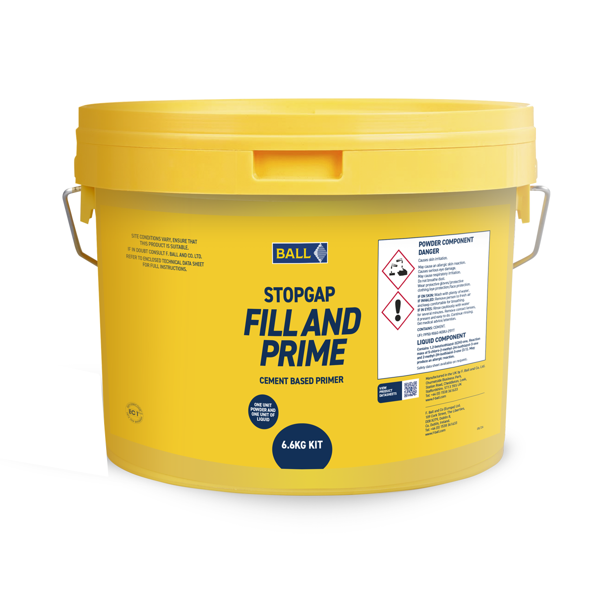 F-Ball Stopgap Fill and Prime Floor Compound 6.6kg