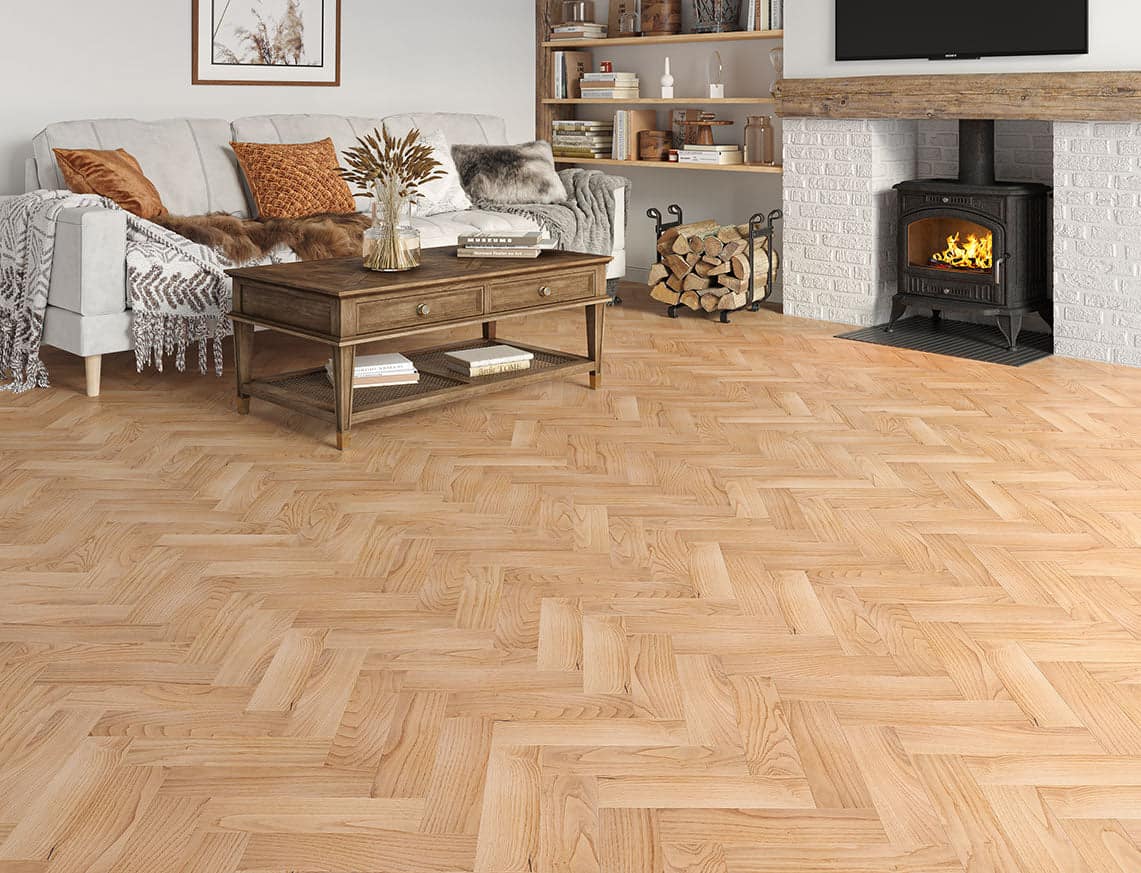 Flooring Wholesale Wood Swinley Oak Herringbone Room Image