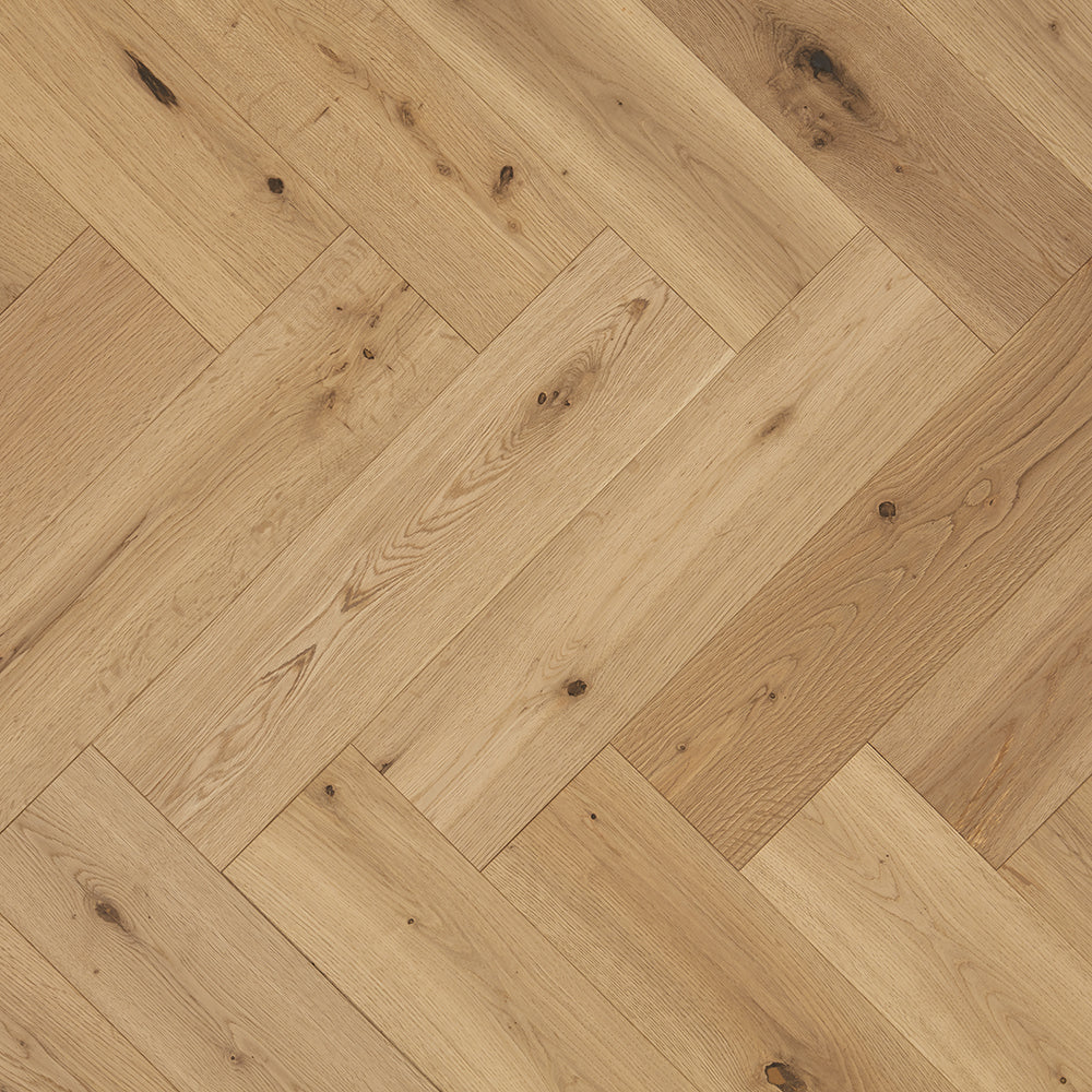 Furlong Universal Clic Herringbone Brushed Oak Engineered Oak