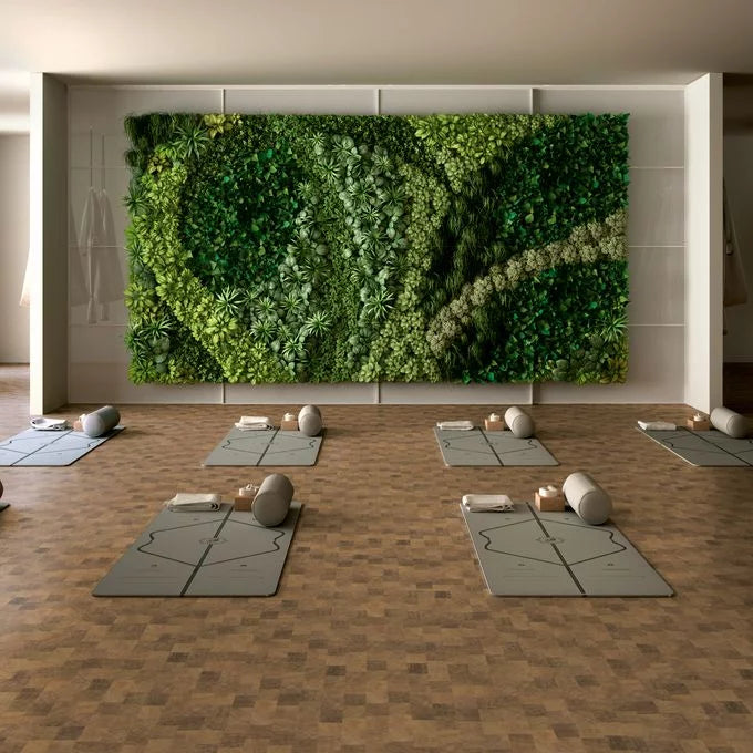 Polyflor Expona Commercial Endgrain Woodblock vinyl flooring sample