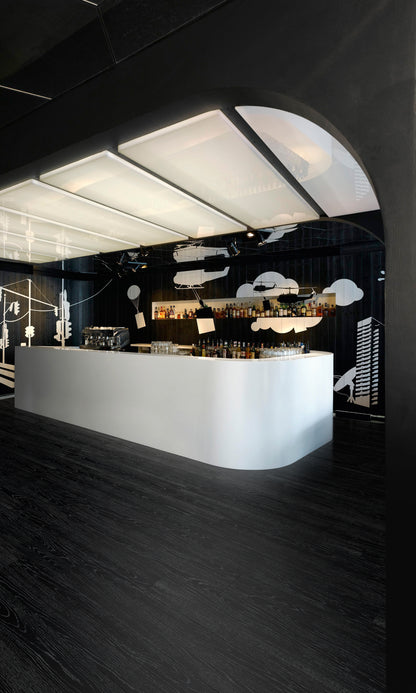 Jet Black Ash - Polyflor Affinity 255 room setting