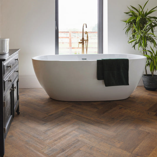 Karndean Van Gogh Antique French Oak SM-VGW8110 herringbone wood-effect LVT 0.55mm sample