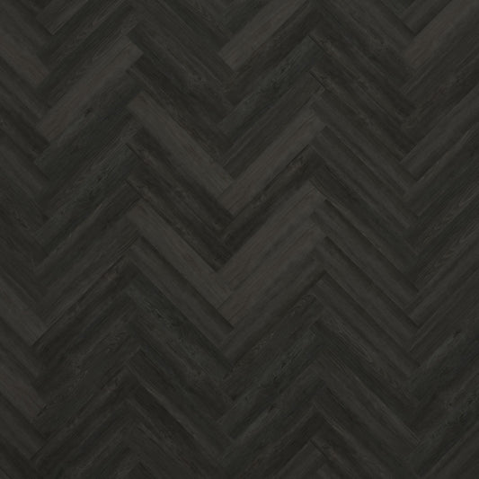 Antigua Charcoal Oak Herringbone LVT 2.5mm 0.55mm Dry-Back Parquet | Attraction