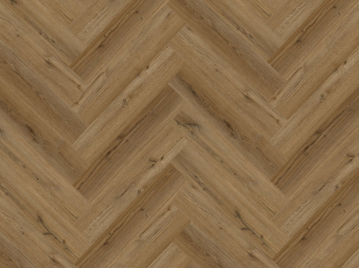 Antique Oak Herringbone LVT 2.5mm 0.55mm Dry-Back Parquet | Attraction
