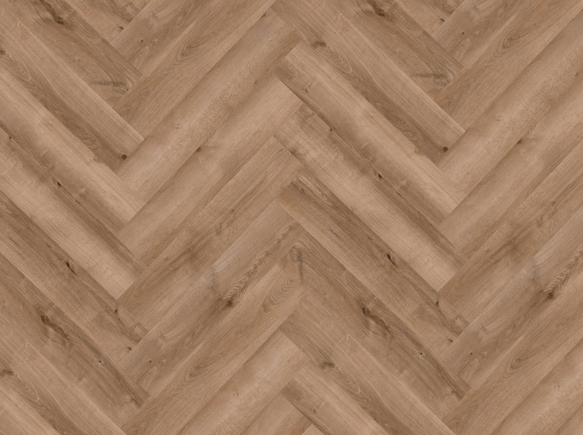 French Oak Herringbone LVT 2.5mm 0.55mm Dry-Back Parquet | Attraction