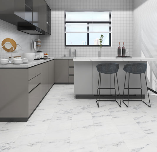 Arabescato LVT Tile 2.5mm 0.55mm Stone Effect | Attraction