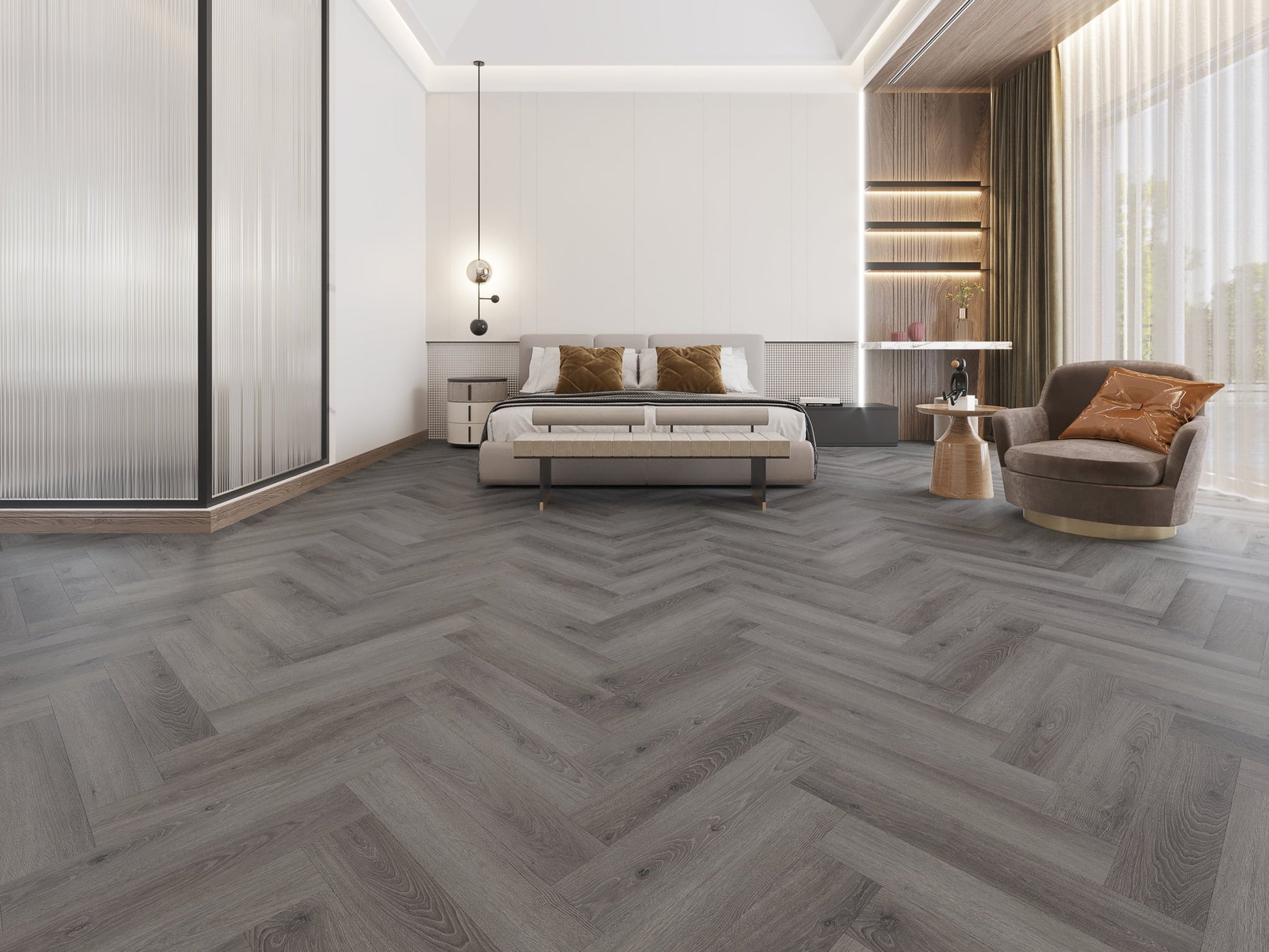 Hickory Grey Oak LVT 2.5mm 0.55mm Dry-Back Vinyl Flooring | Attraction