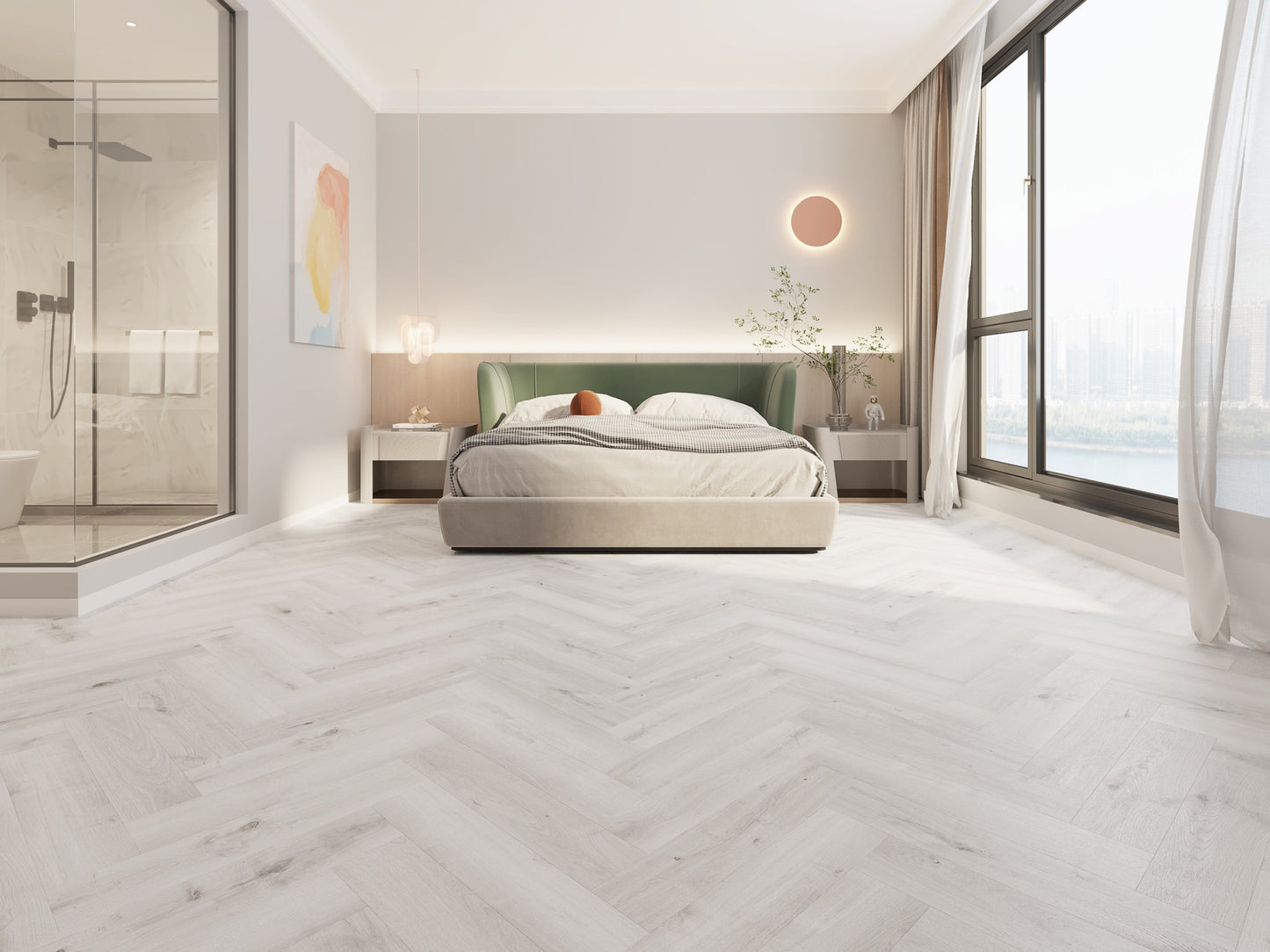 Pewter Light Oak LVT 2.5mm 0.55mm Dry-Back Vinyl Flooring | Attraction