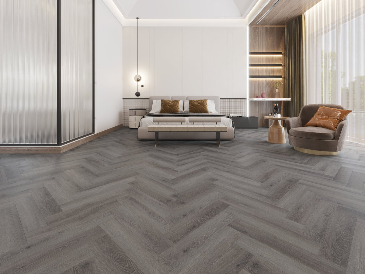 Hickory Grey Oak SPC Click Flooring 5.2mm Waterproof Vinyl Plank | Attraction SPC