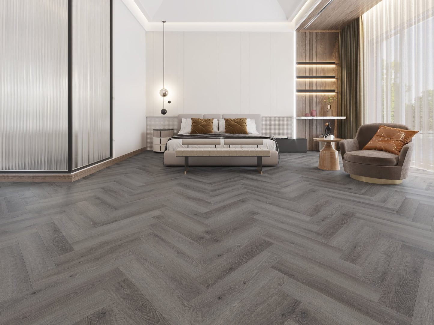 Hickory Grey Oak SPC Click Flooring 5.2mm Waterproof Vinyl Plank | Attraction SPC
