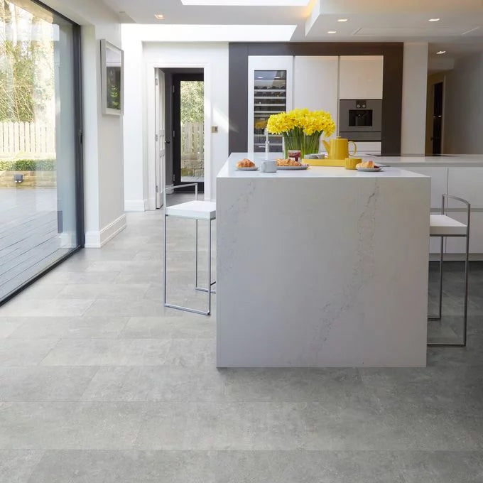 Polyflor Camaro Rigid Core Tribeca Cement SPC click LVT sample