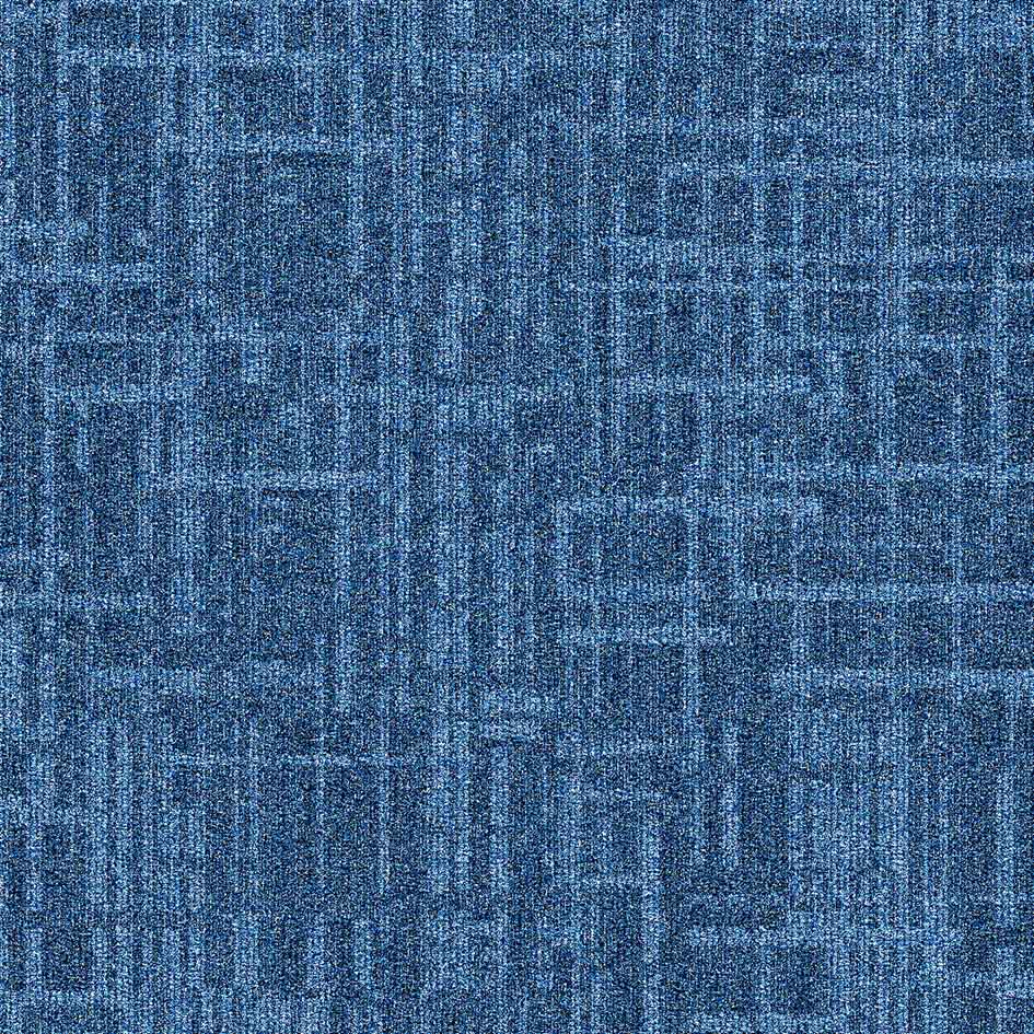 Burmatex Balance Grid Block Blue Carpet Tile 35410 | Trade Prices
