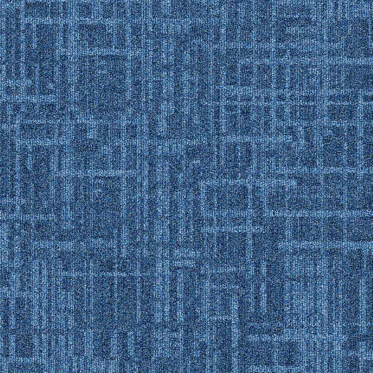 Burmatex Balance Grid Block Blue Carpet Tile 35410 | Trade Prices