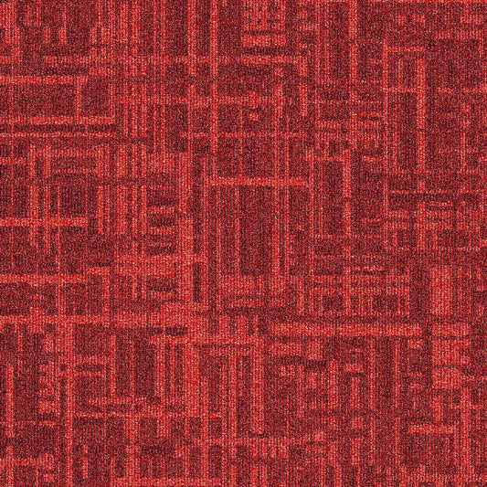 Burmatex Balance Grid District Red Carpet Tile 35416 | Trade Prices