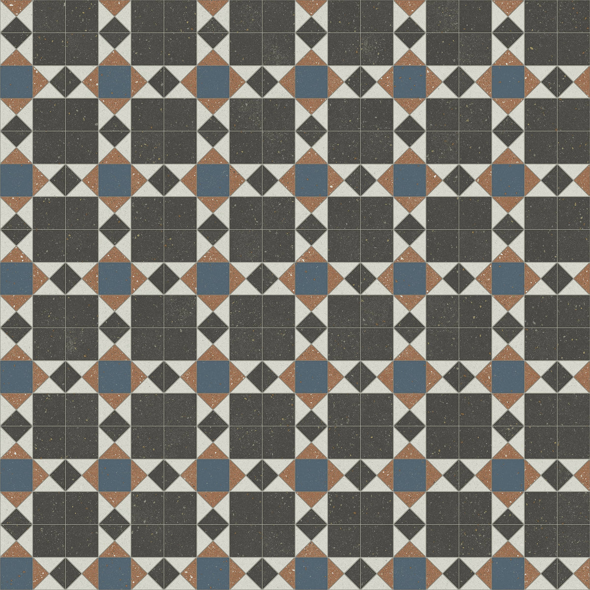 Polyflor Architex PUR Parlour Tile 3414 commercial vinyl sheet