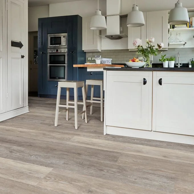 Polyflor Camaro PUR 2242 Boathouse Oak LVT flooring with natural wood-effect finish