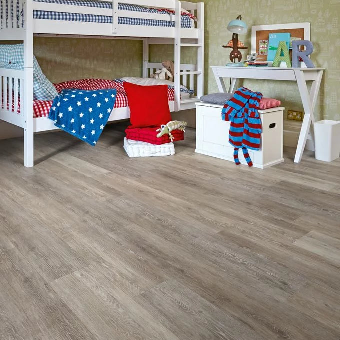 Polyflor Camaro PUR 2242 Boathouse Oak LVT installed in modern interior space