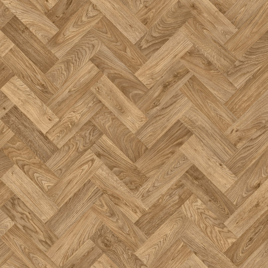 Polyflor Polysafe Wood fx Acoustix PUR Eton Oak Parquet 3399 Safety Flooring | Trade Prices