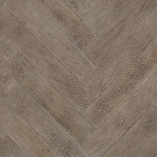 Polyflor Designatex PUR Smokehouse Herringbone 2139 commercial vinyl sheet