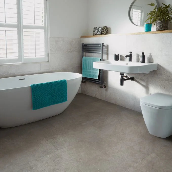 Polyflor Camaro Rigid Core Maison Concrete SPC click LVT sample