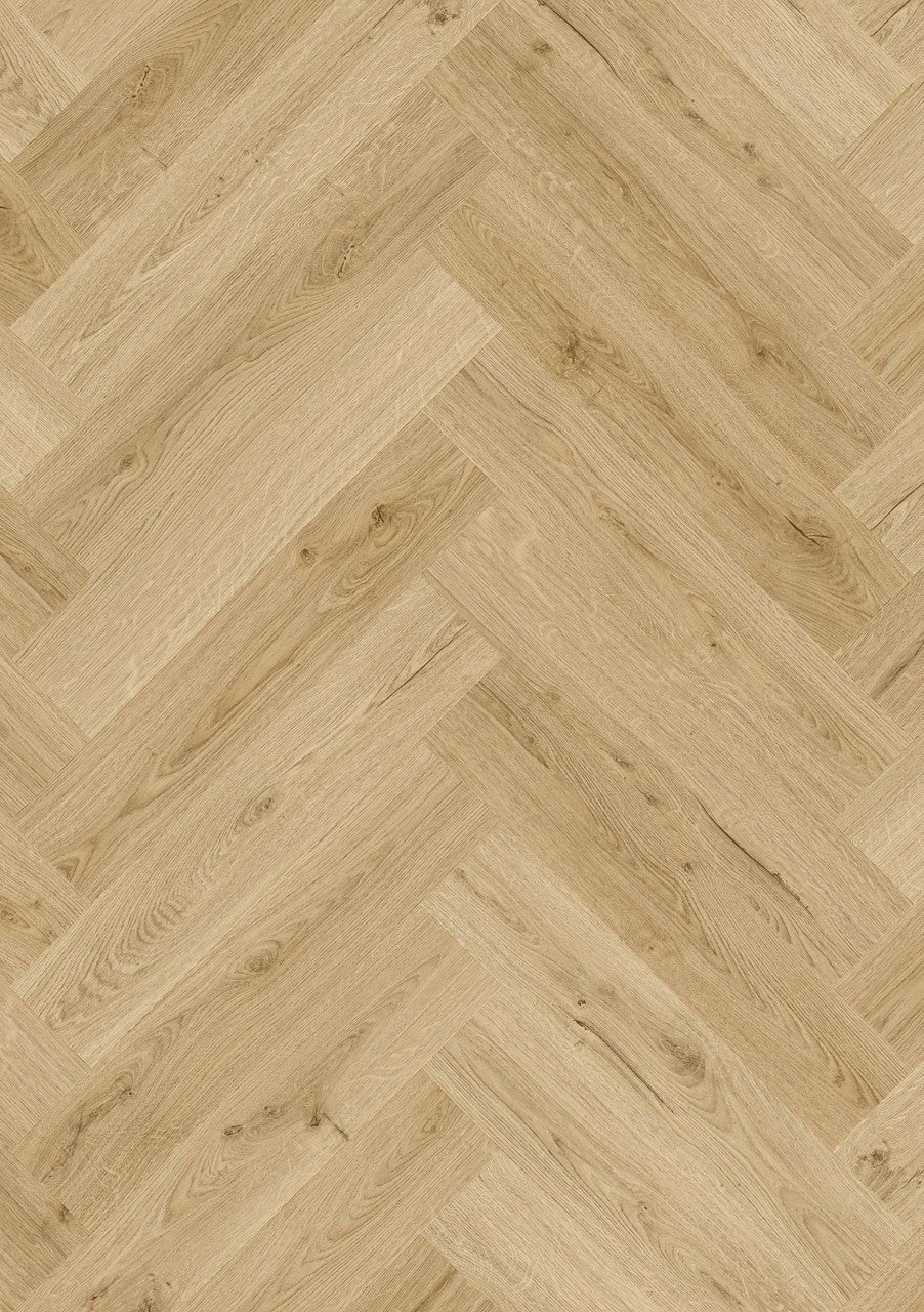 Quickstep Ciro Botanic Beige herringbone rigid vinyl
