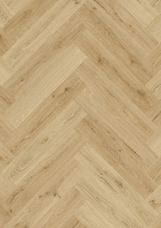Quickstep Ciro Botanic Beige herringbone rigid vinyl