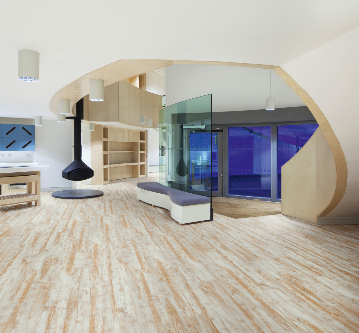 Aspen Pine - Polyflor Affinity 255 room setting