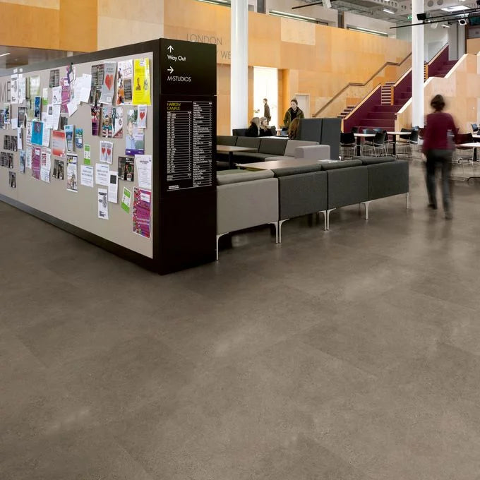 Polyflor Expona Commercial Warm Grey Concrete vinyl flooring