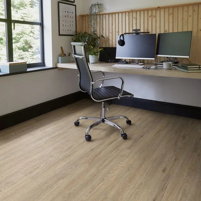 Polyflor Camaro Rigid Core Quayside Oak SPC click LVT sample