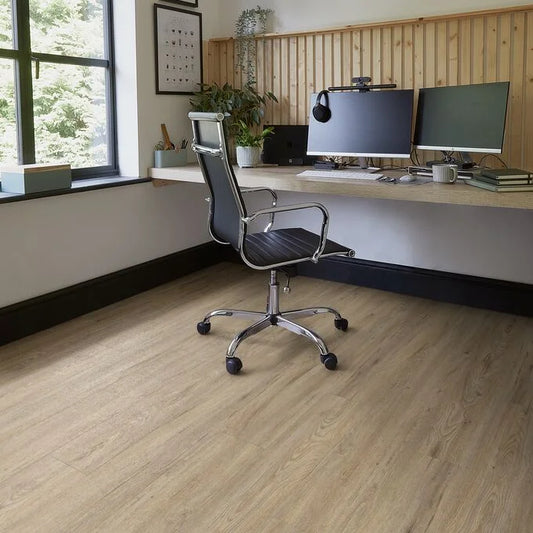 Polyflor Camaro Rigid Core Quayside Oak SPC click LVT sample
