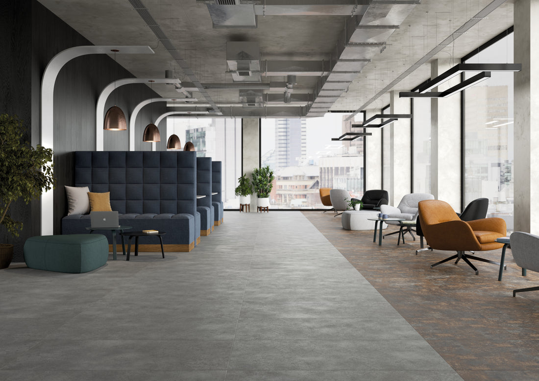 Subway Cement - Polyflor Expona Design room setting