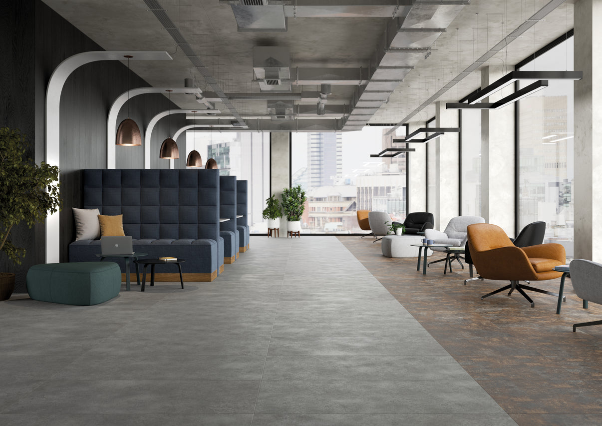 Subway Cement - Polyflor Expona Design room setting